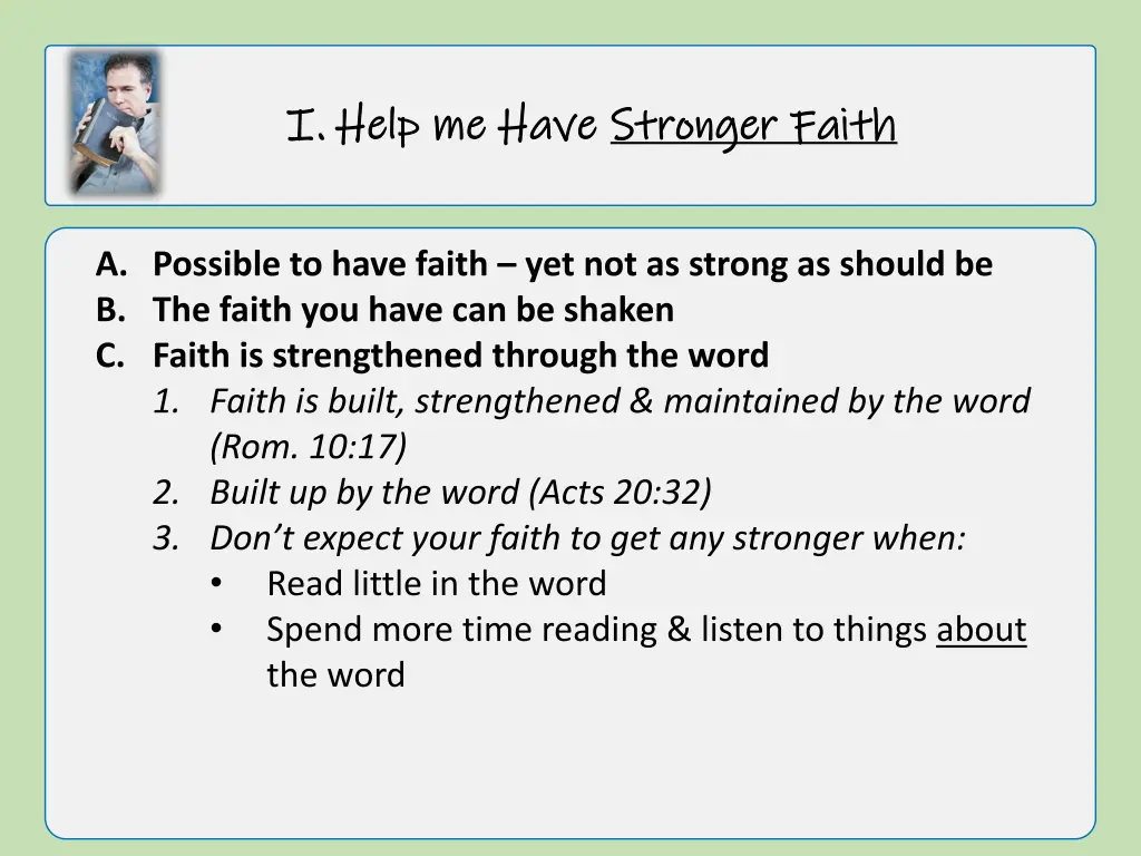 i i help me have help me have stronger faith 3