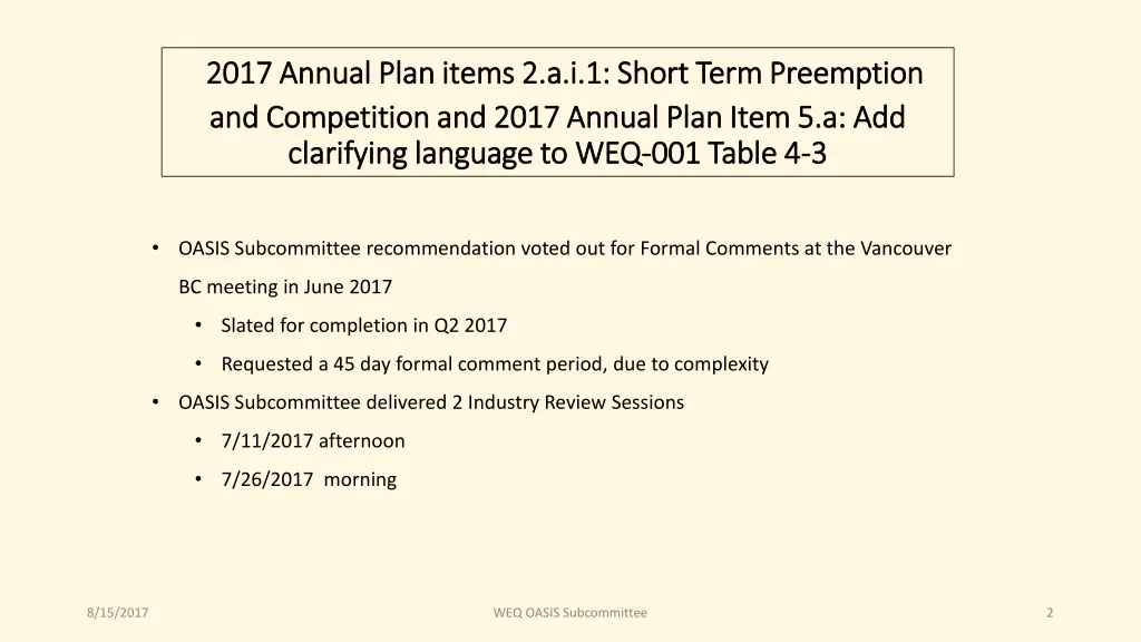 2017 annual plan items 2 a i 1 short term