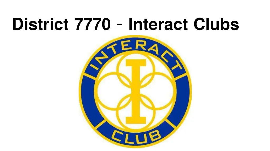 district 7770 interact clubs