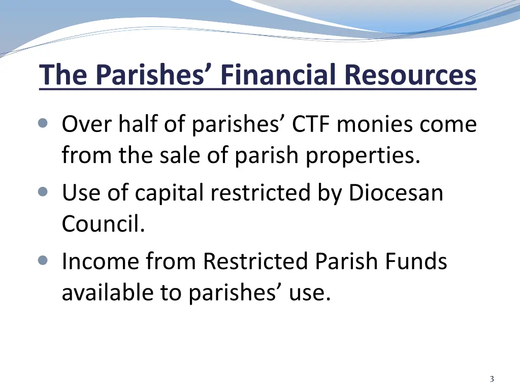 the parishes financial resources 1