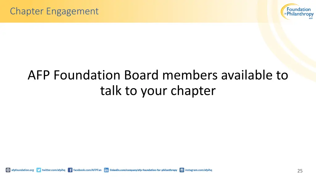 chapter engagement