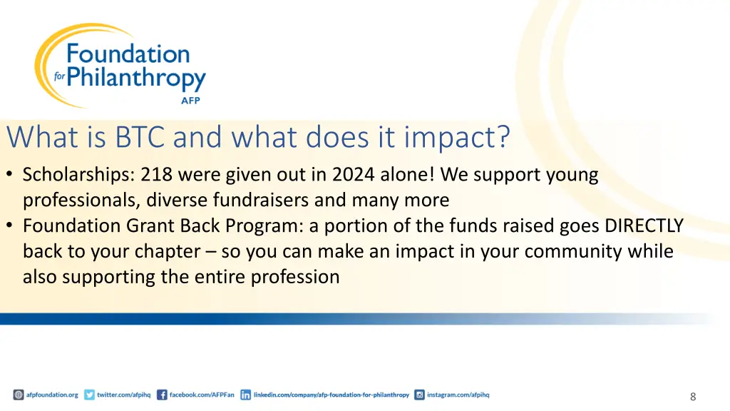 what is btc and what does it impact scholarships