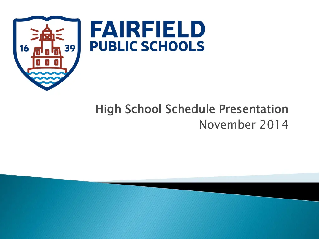 high school schedule presentation