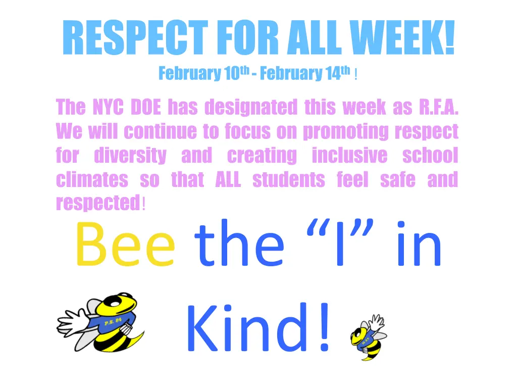 respect for all week february 10 th february 14 th