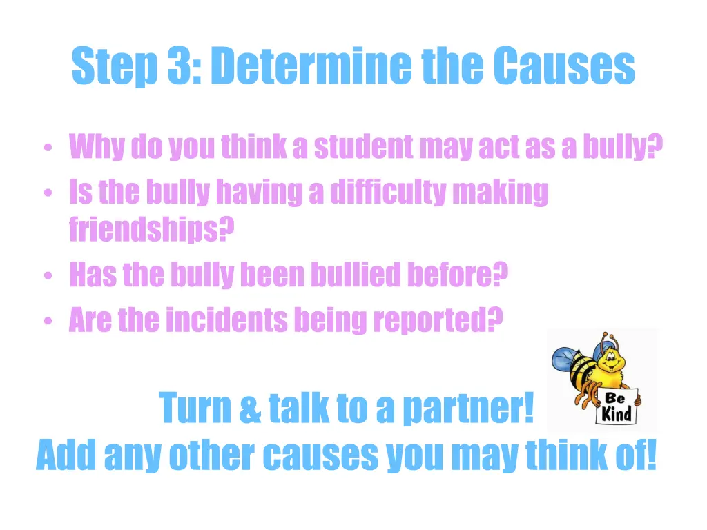 step 3 determine the causes