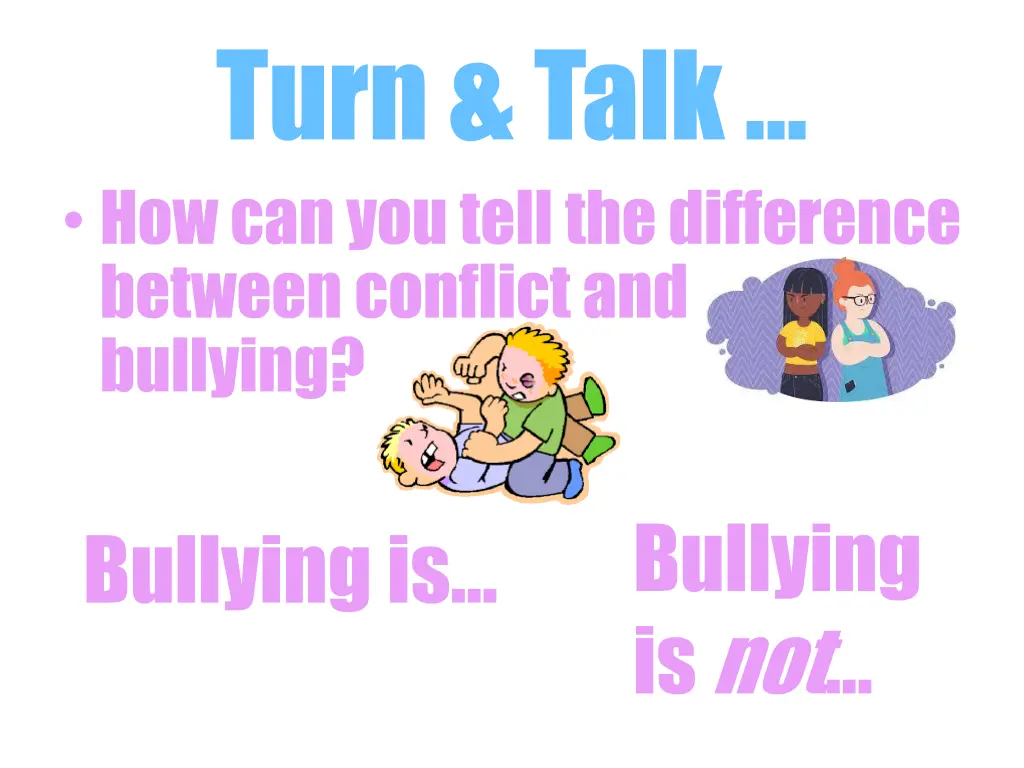 turn talk how can you tell the difference between
