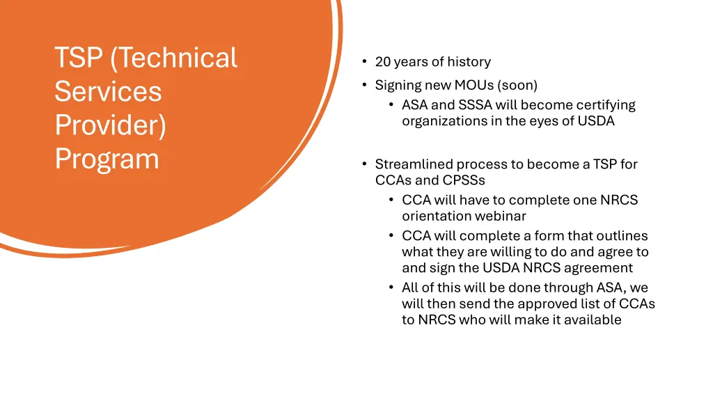 tsp technical services provider program