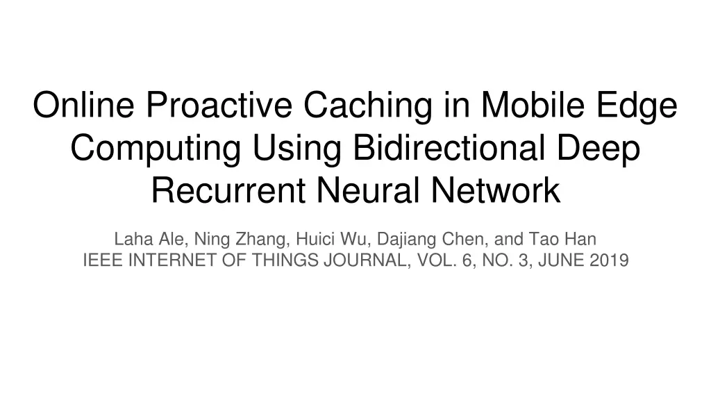 online proactive caching in mobile edge computing