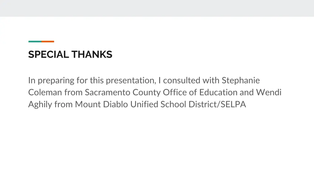 special thanks