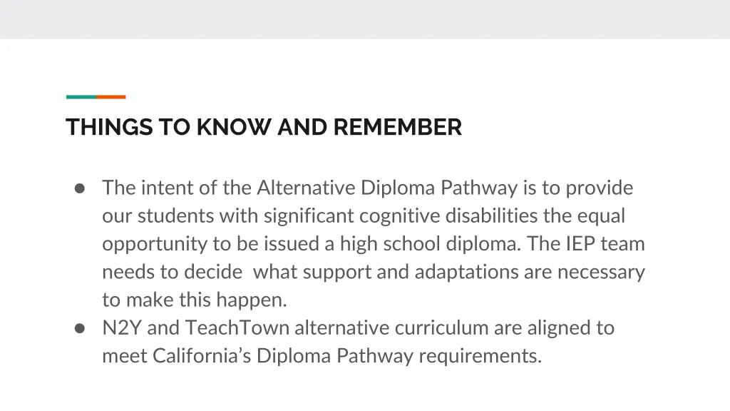 things to know and remember