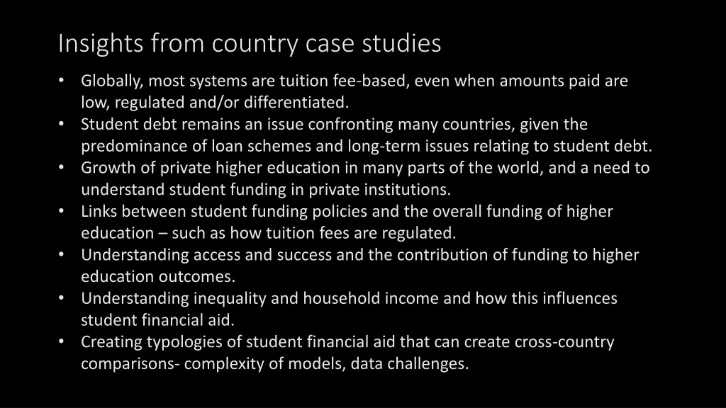 insights from country case studies 1