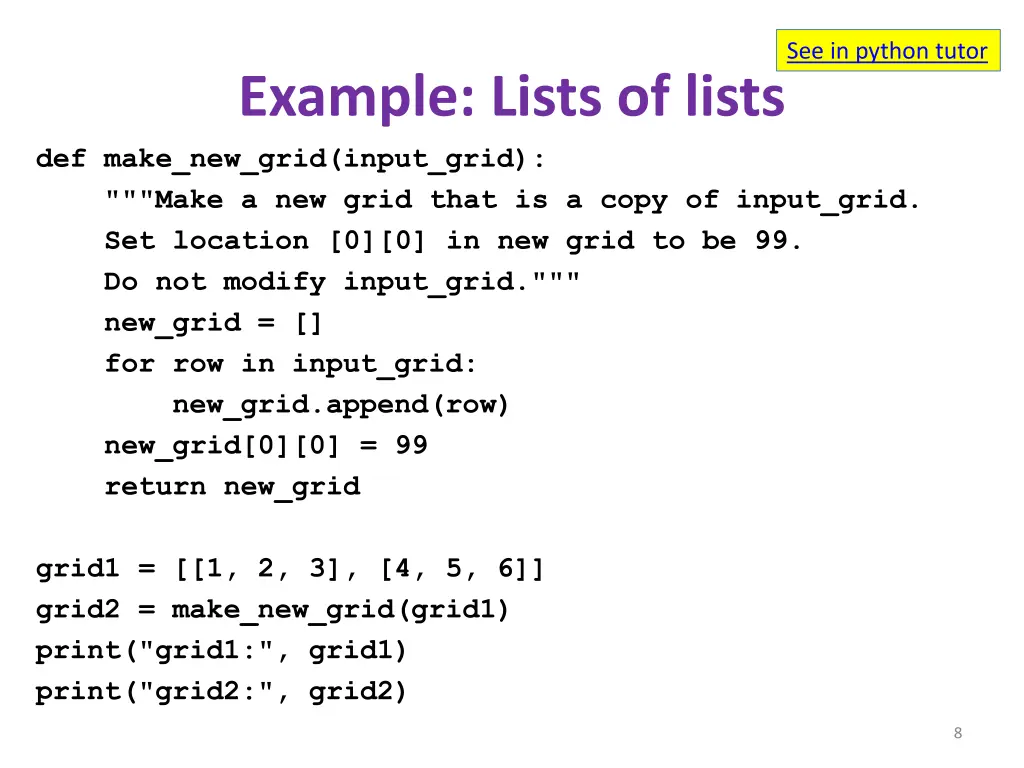 see in python tutor 1