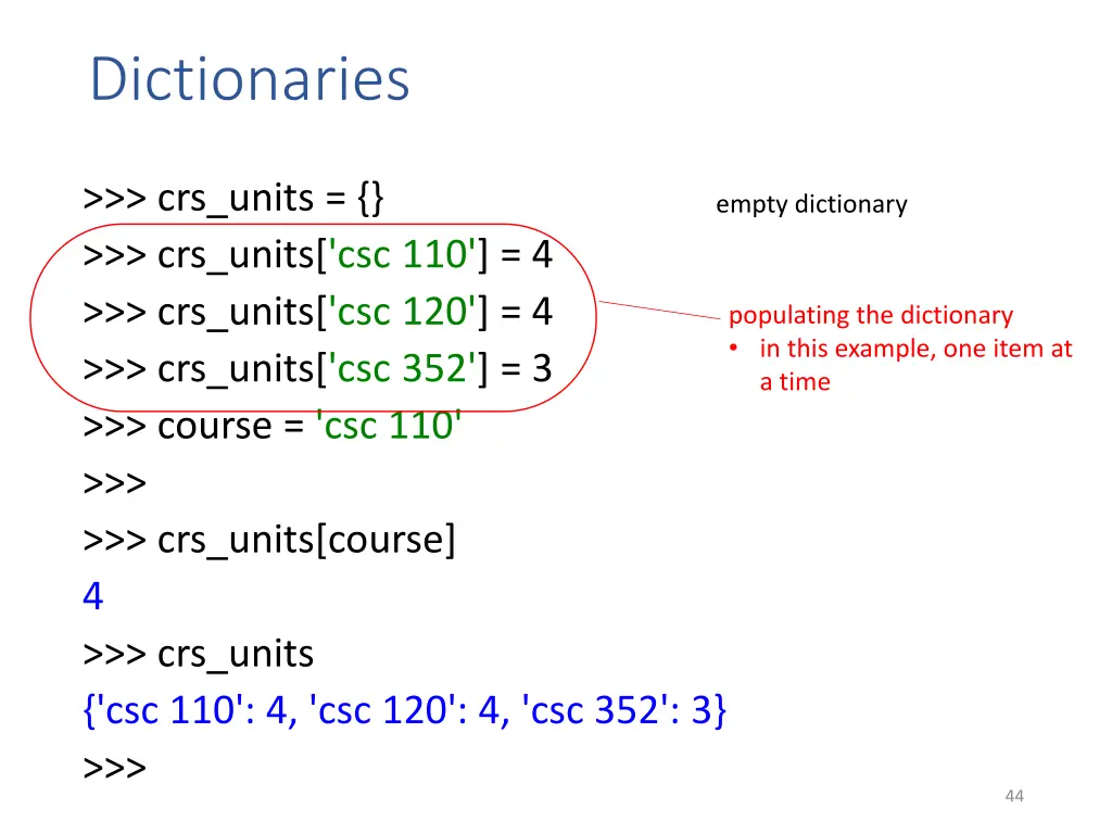 dictionaries 2