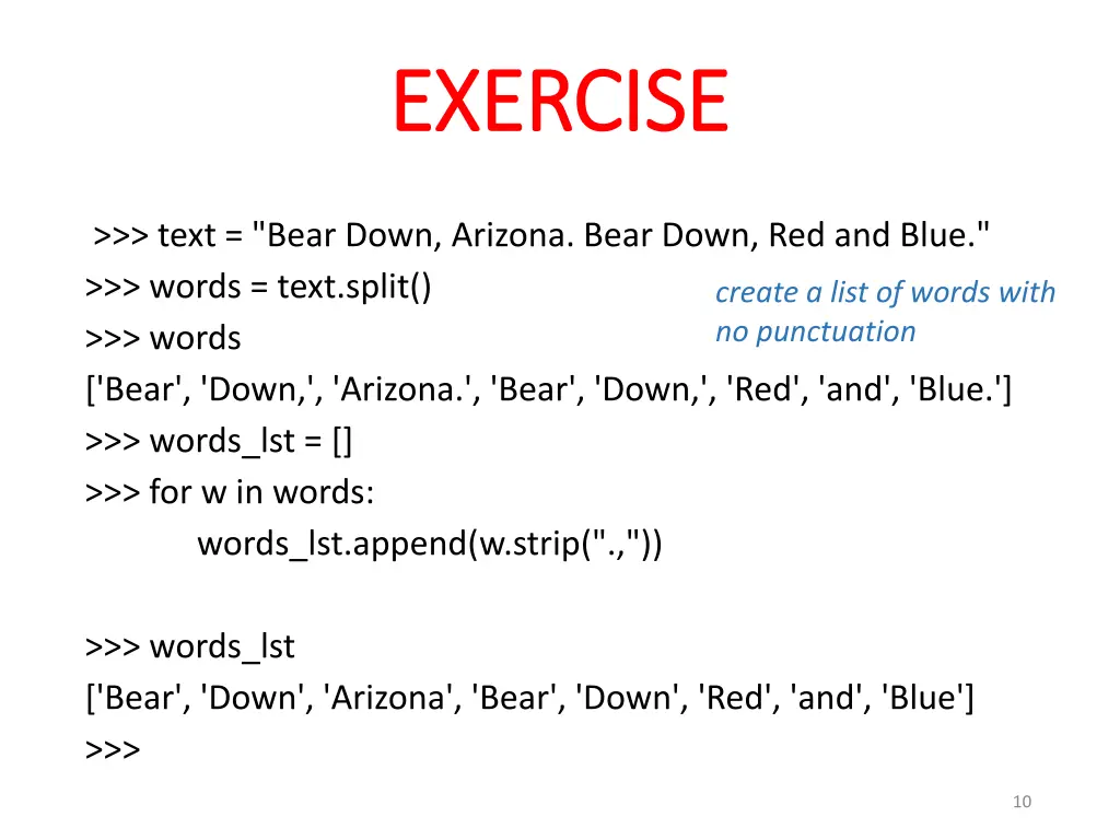 exercise exercise