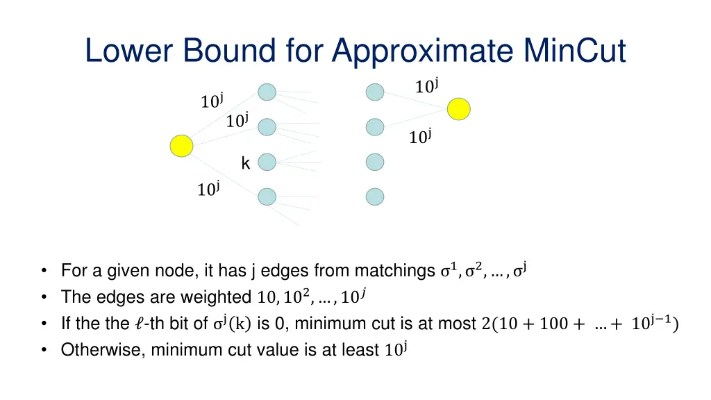 lower bound for approximate mincut 1