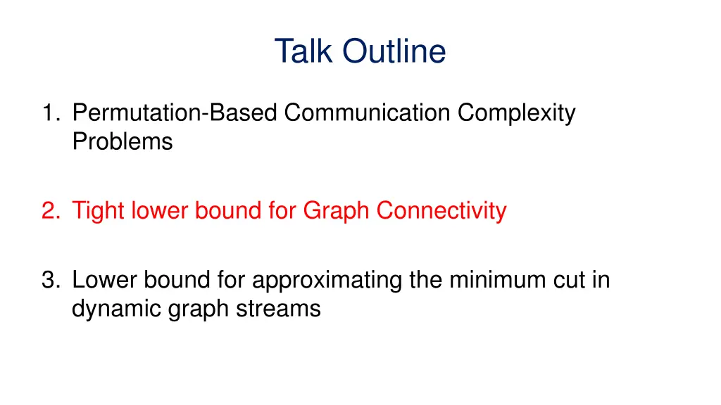 talk outline 1