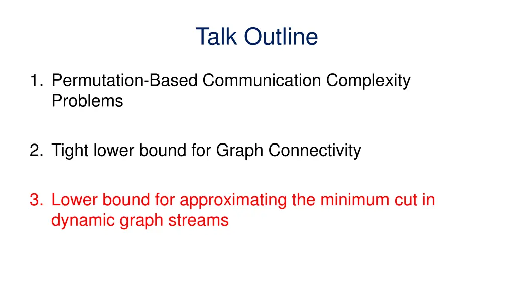 talk outline 2