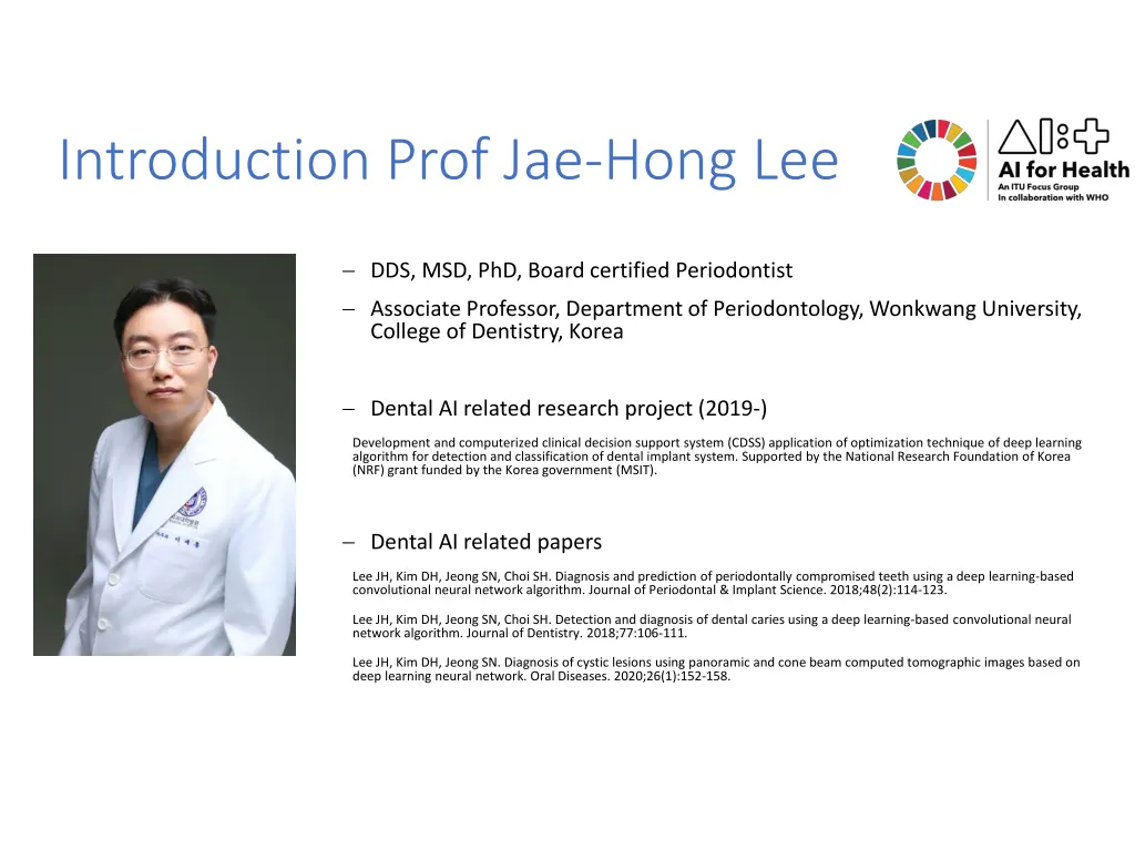 introduction prof jae hong lee