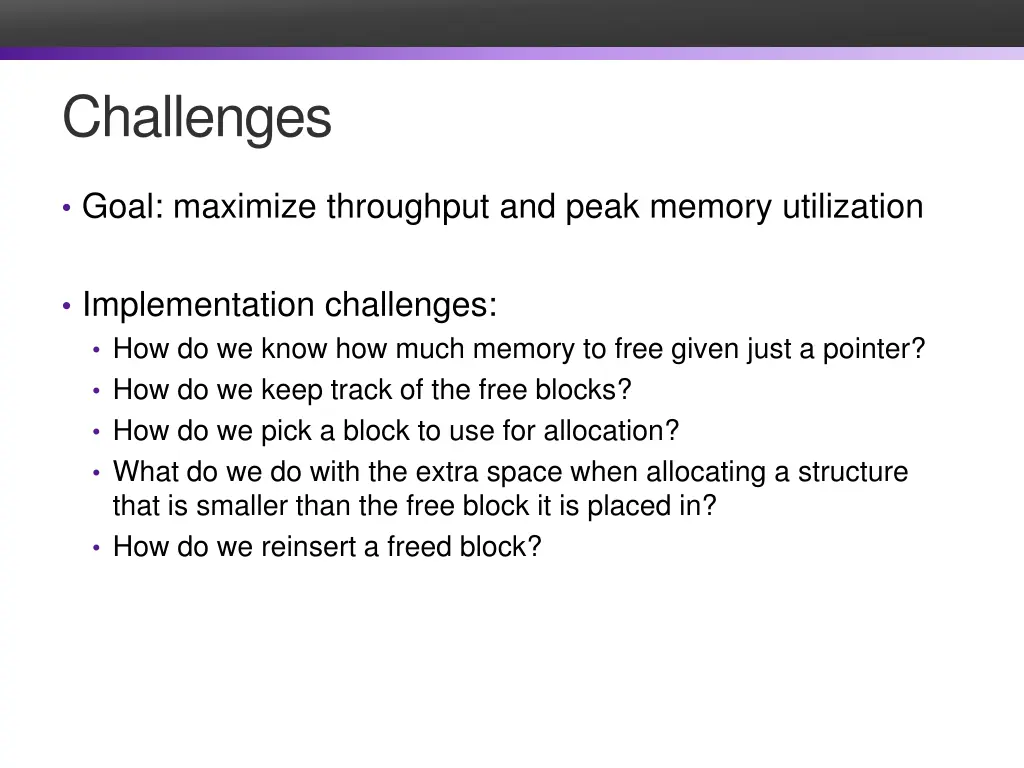 challenges