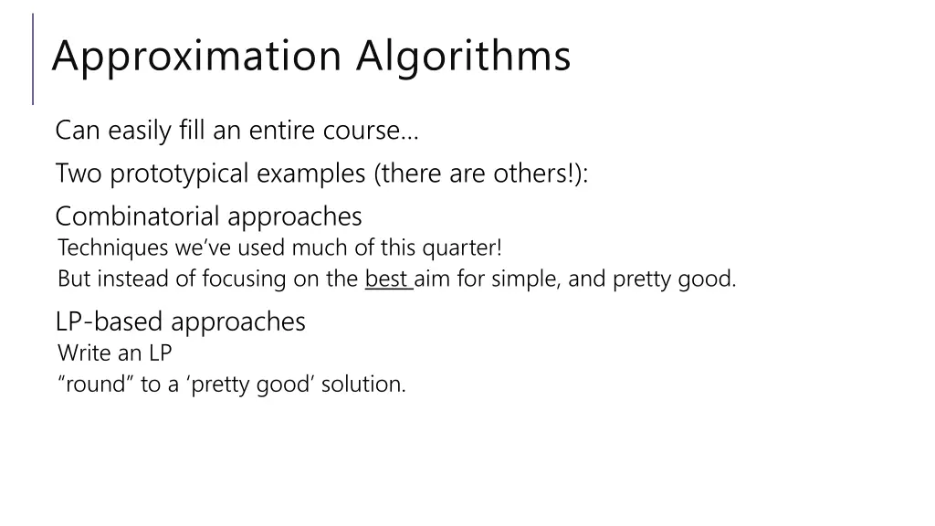 approximation algorithms 1