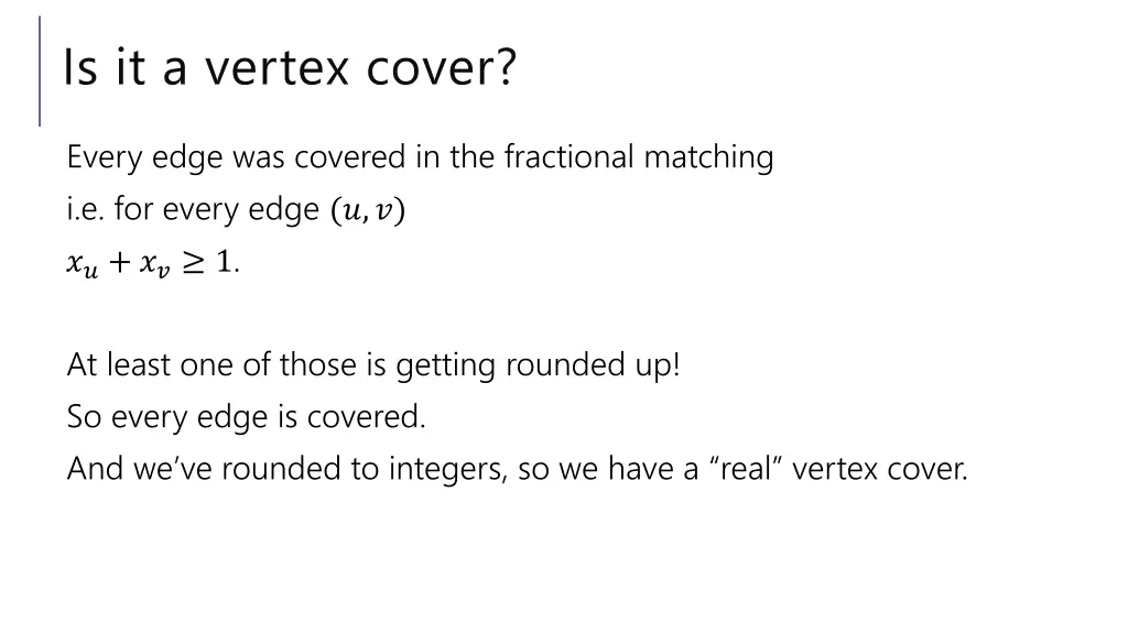 is it a vertex cover