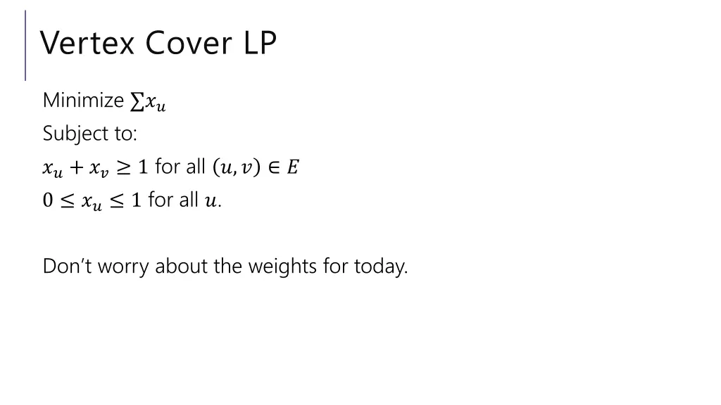 vertex cover lp