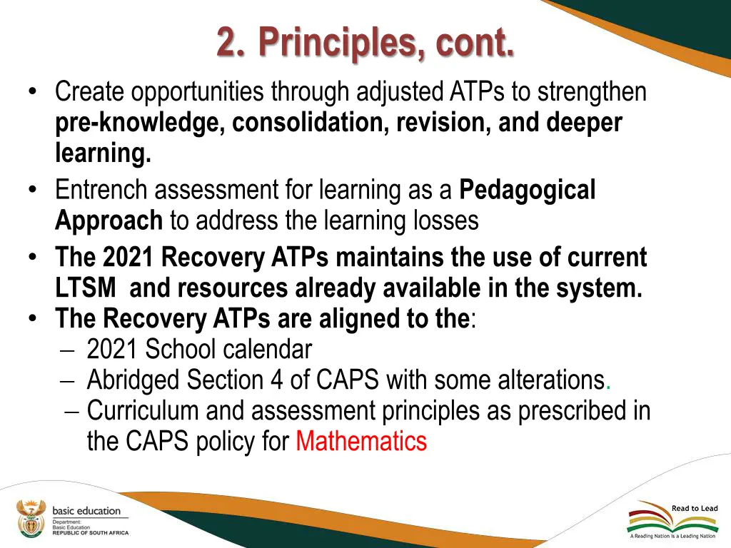 2 principles cont