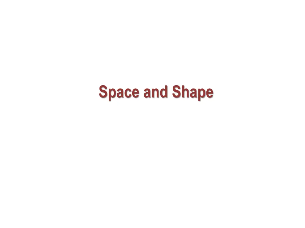 space and shape