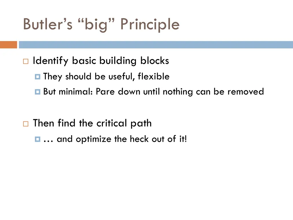 butler s big principle