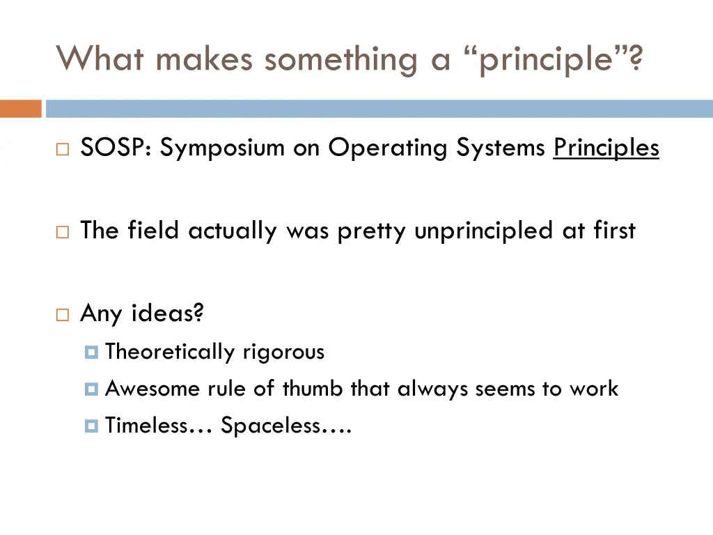 what makes something a principle