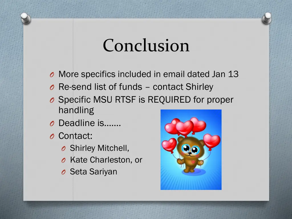 conclusion