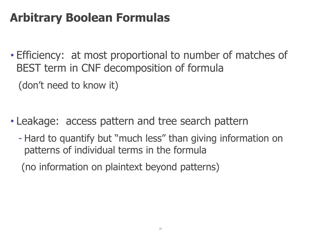 arbitrary boolean formulas