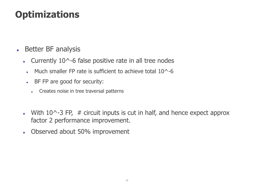 optimizations 1