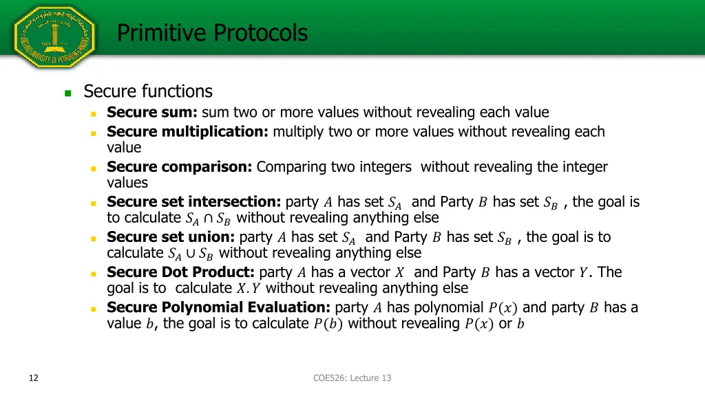 primitive protocols