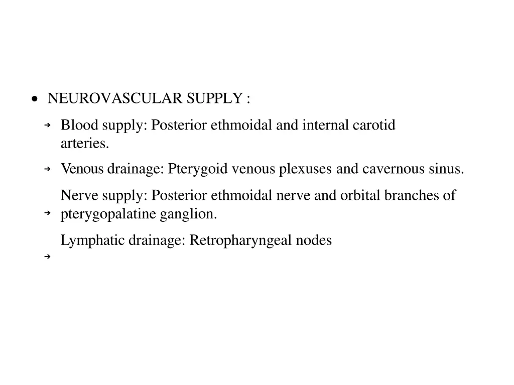 neurovascular supply