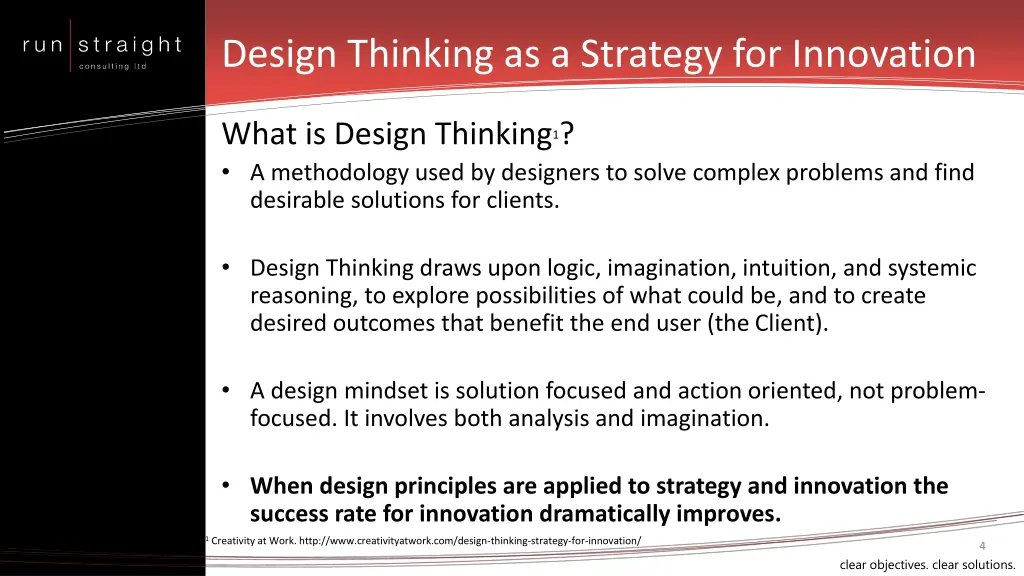 design thinking as a strategy for innovation