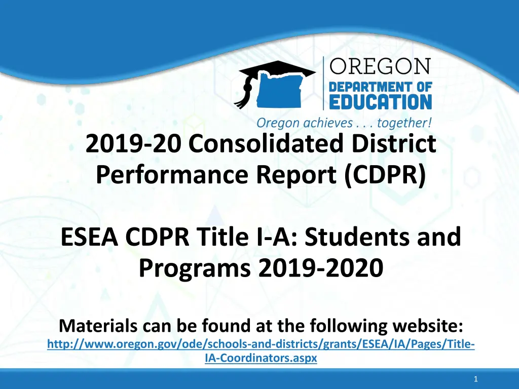 2019 20 consolidated district performance report