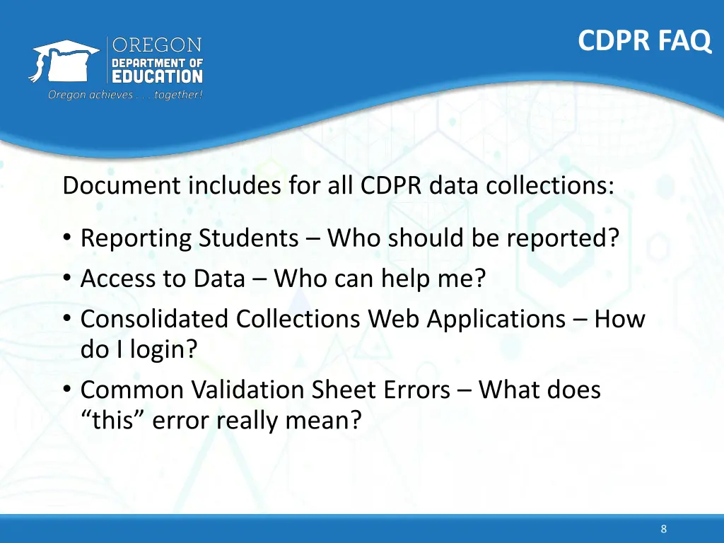 cdpr faq