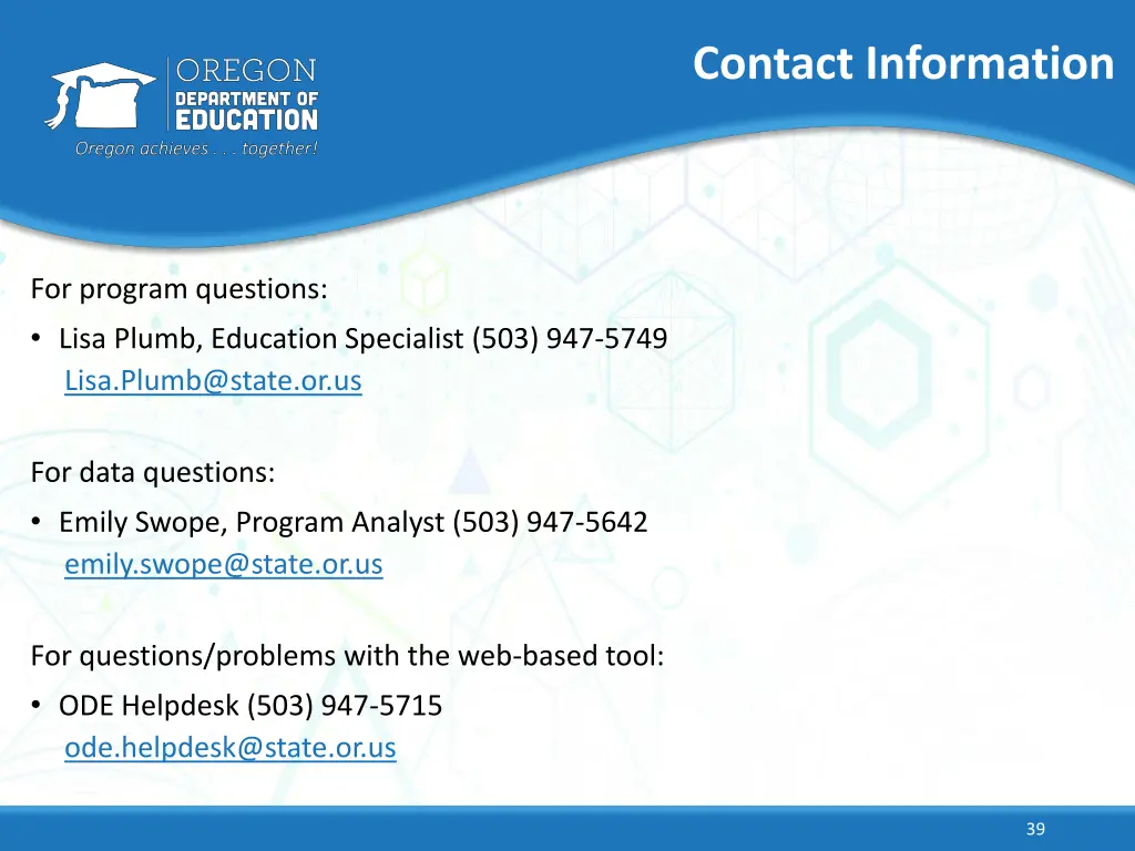 contact information