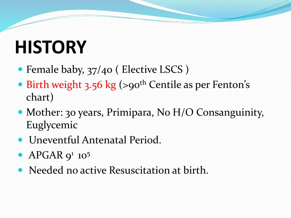 history