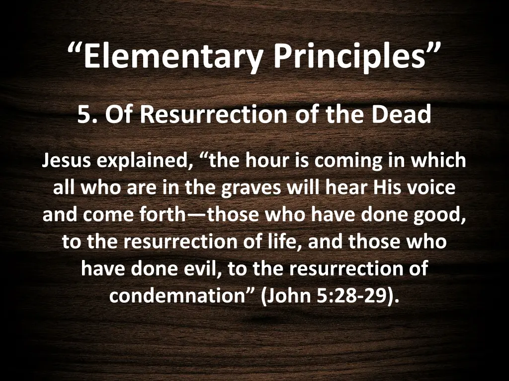 elementary principles 19