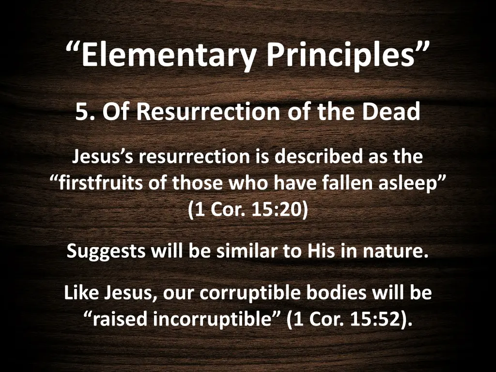 elementary principles 21