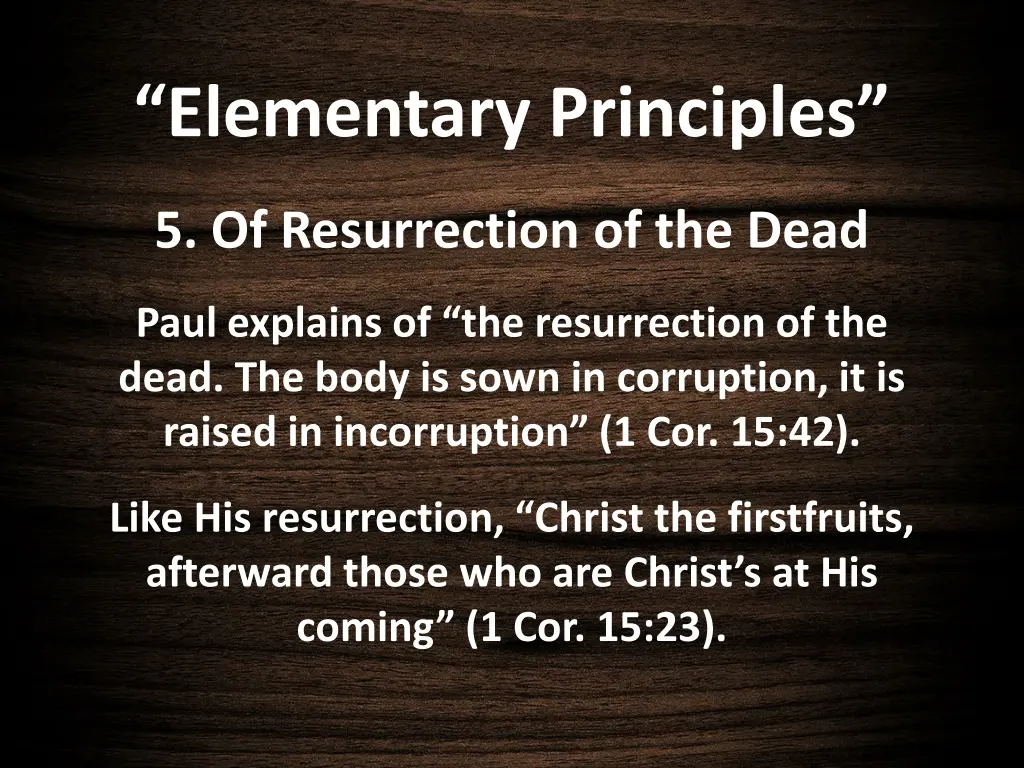 elementary principles 22