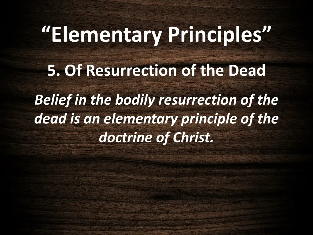 elementary principles 23