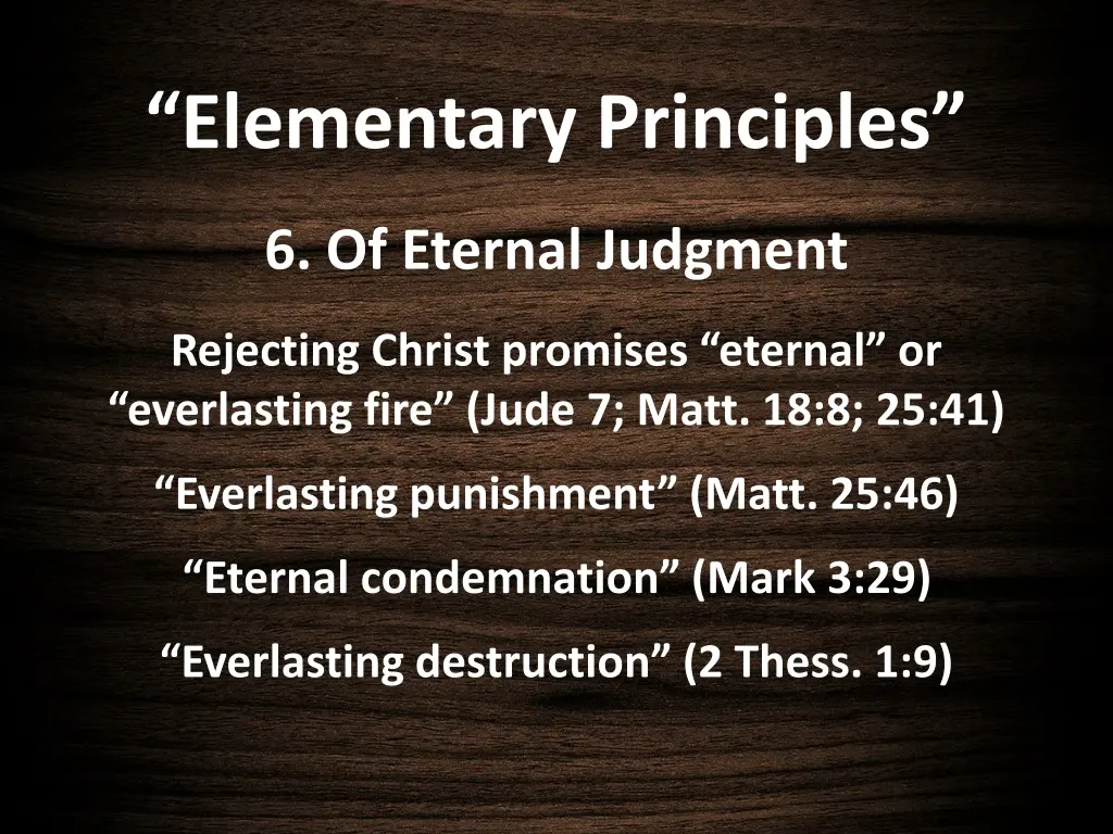 elementary principles 31