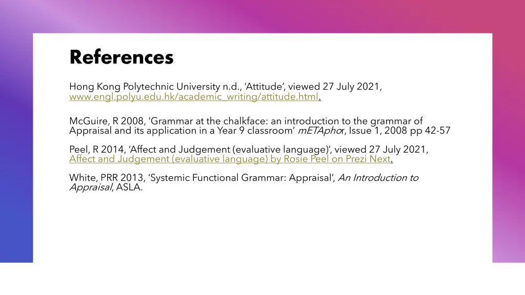 references