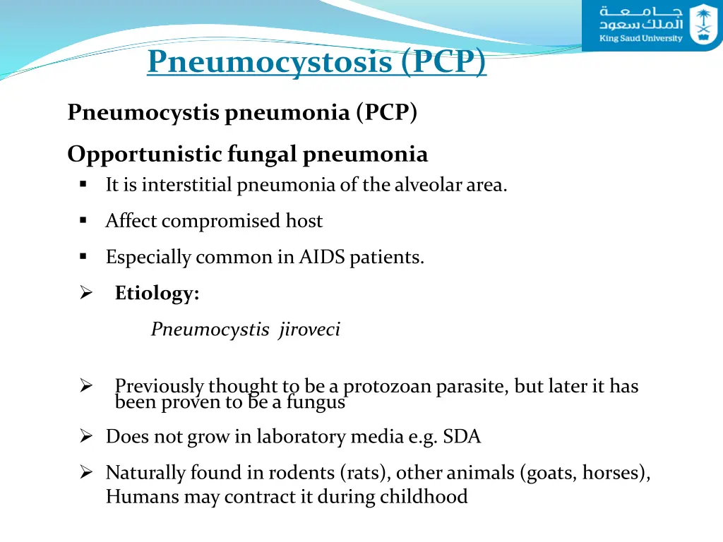 pneumocystosis pcp