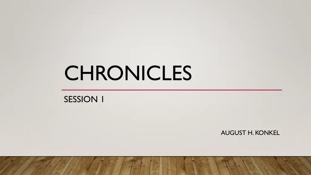 chronicles