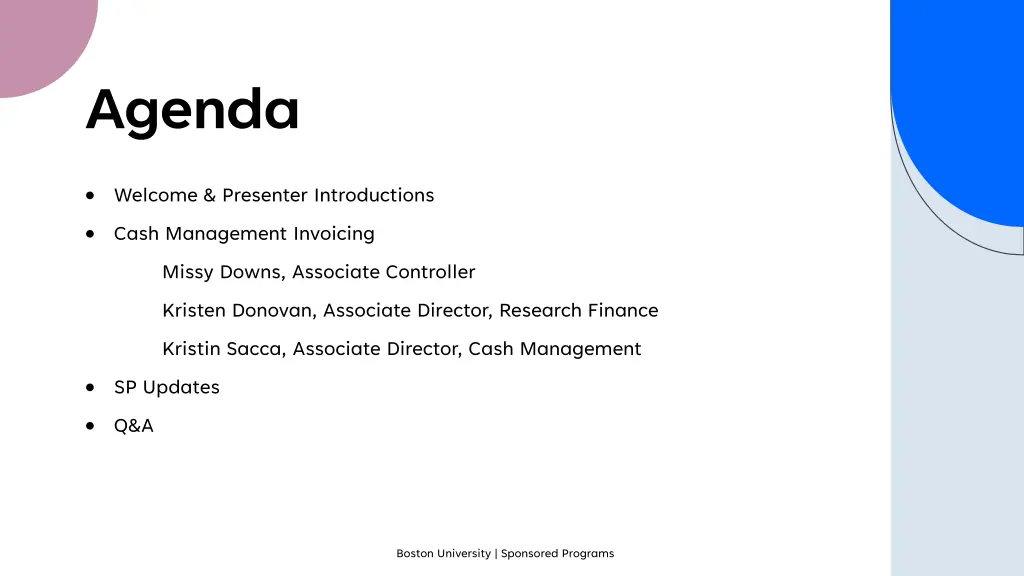 agenda
