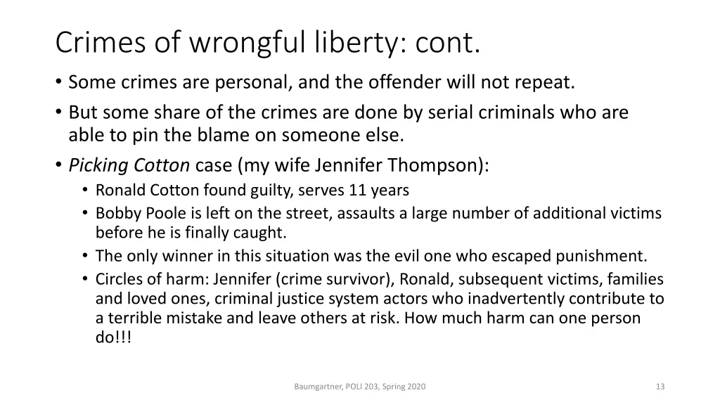 crimes of wrongful liberty cont some crimes
